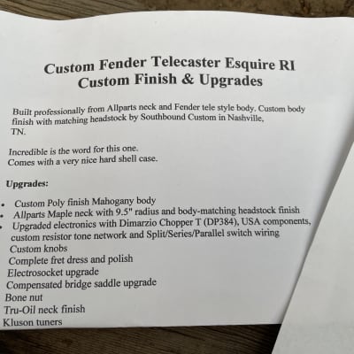Partscaster Telecaster Southbound Custom Copper Finish w G&G Fender Hardshell Case image 17