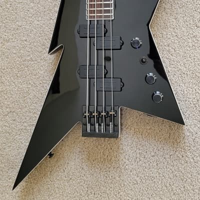 B.C. Rich Ironbird MK1 Legacy Series Bass Guitar, Gloss Black, New Gig Bag image 1