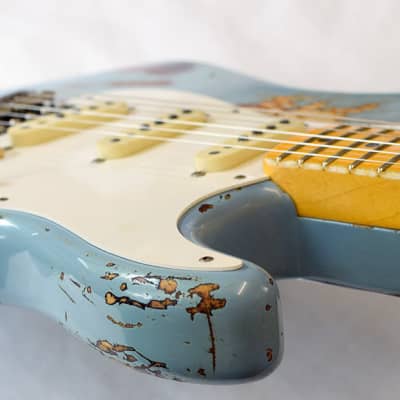 Fender Stratocaster 59 Hv Relic Blue MB-PW image 13