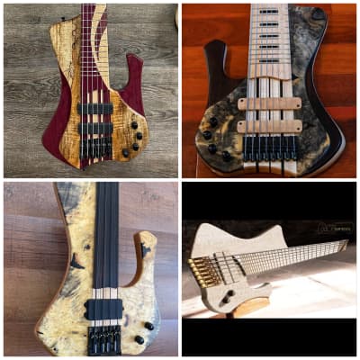 MGbass Custom shop // customize your new bass use bartolini Aguilar emg Nordstrand Seymour Duncan pickup & preamp different woods, fingerboard, body finishing \\ fretless or fretted ** Down payment image 7