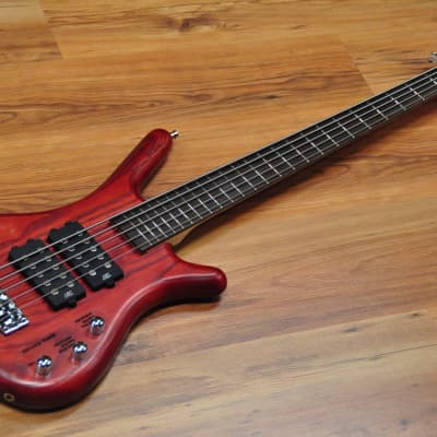 Warwick Rockbass Corvette $$ 5 Burgundy Red image 3
