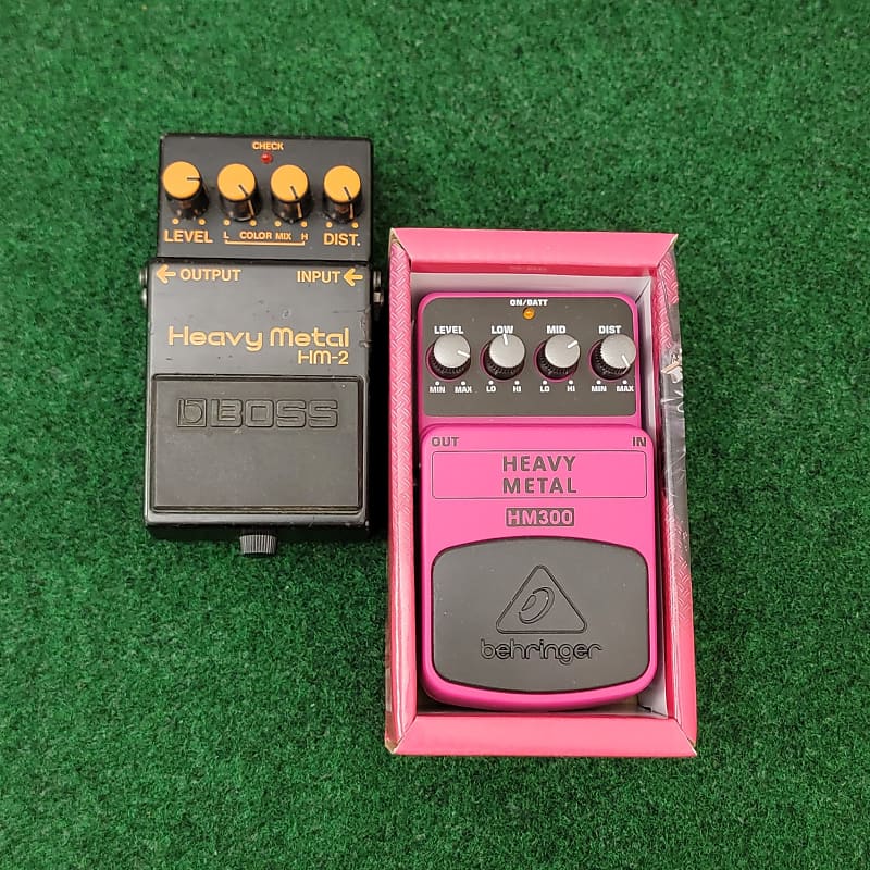 METAL VALUE LOT Boss HM-2 & Behringer HM-300 Heavy Metal Pedals FACE MELTER  SPECIAL