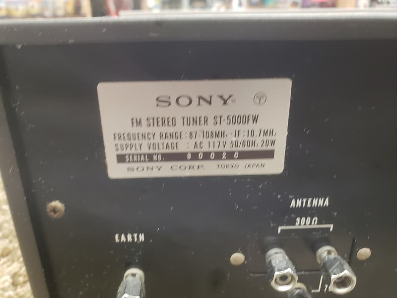 Sony ST-5000F FM Stereo Tunner 1970s | Reverb Sony ST-5000F FM Stereo Tunner 1970s | Reverb