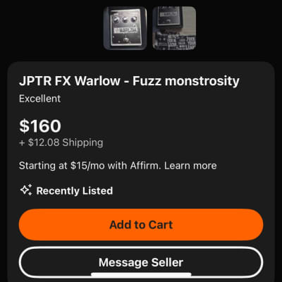 Reverb.com listing, price, conditions, and images for jptr-fx-warlow