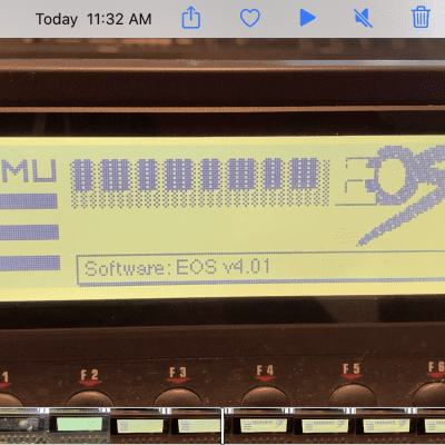 E-MU Emulator IV EIV x Hollywood Gold edition sampler, 2 Gig internal drive, 128 Mb RAM, EFX board image 6