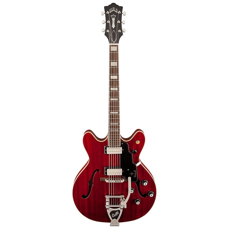Guild Starfire V Semi-Hollow Body Electric Guitar (Cherry Red) image 1