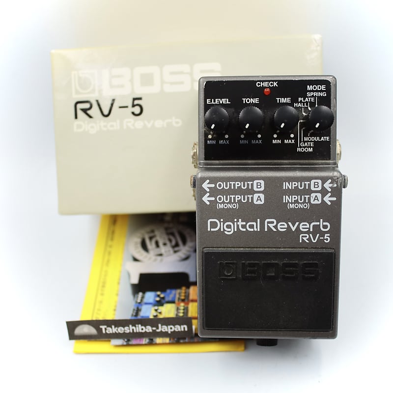 Boss RV-5 Digital Reverb With Original Box Guitar Effect Pedal FX45197