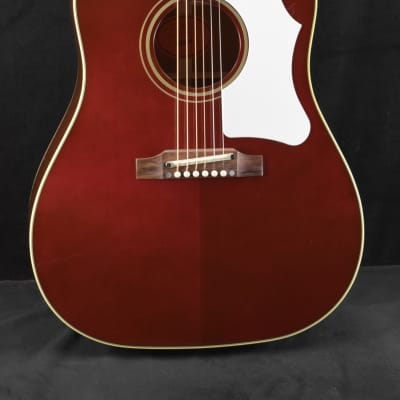 Gibson 60s J-45 Original Adjustable Saddle No Pickup Wine Red image 1