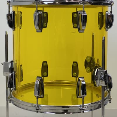 Ludwig 18/12/14/5x14" Vistalite Jazzette Drum Set - Yellow Vistalite w/ Exclusive 18" BD! image 11