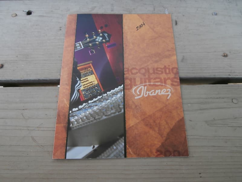 2004 Ibanez Acoustic Guitar Catalog! Original Case Candy, Reverb