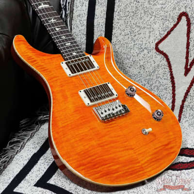 Paul Reed Smith PRS Wild West Guitars Special Run CE 24 Painted Black Neck 57/08 Pickups Orange 7.55 LBS image 6