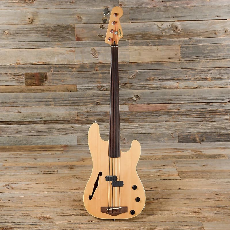 Fender PBAC-100 FL Electric-Acoustic Fretless Precision Bass MIJ image 1