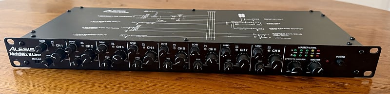 Alesis MultiMix 8 Line 8-Channel Stereo Line Mixer | Reverb