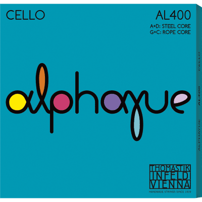 Thomastik-Infeld AL400 3/4 Alphayue 3/4 Cello String Set - Medium
