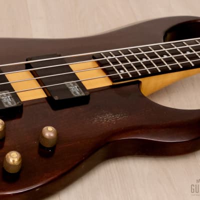 1985 Ibanez Musician MC924 DS Vintage Neck Through Bass Guitar Dark Stain  w/ Hangtag, Japan | Reverb