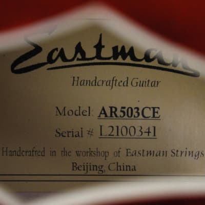 Eastman AR503CE Archtop Electric image 7