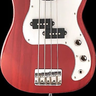 Oscar Schmidt Precision Electric Bass Guitarcolor Trans-Red for sale