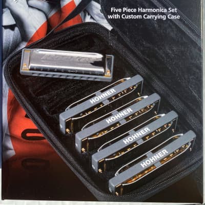 Hohner Rocket 5 Piece Pro Pack in the keys of C, G, A, D, and Bb with Case image 1
