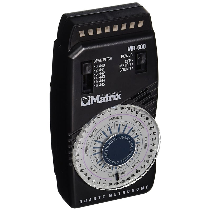 Matrix MR-600 Quartz Metronome w/ LED Pendulum Simulation & Down Beat Accent image 1