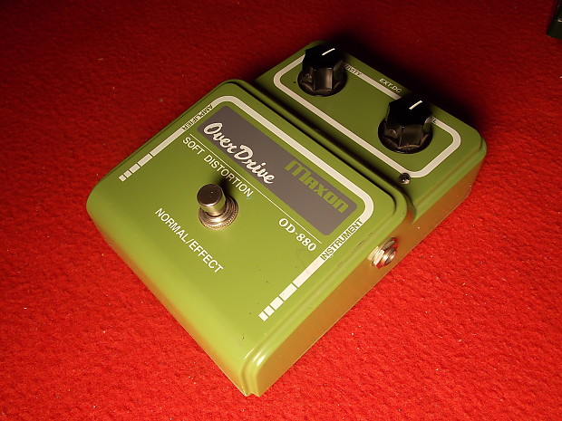 Maxon OD-880 Soft Distortion Overdrive Pedal 90s Reissue, rare. From the  Alexander Collection