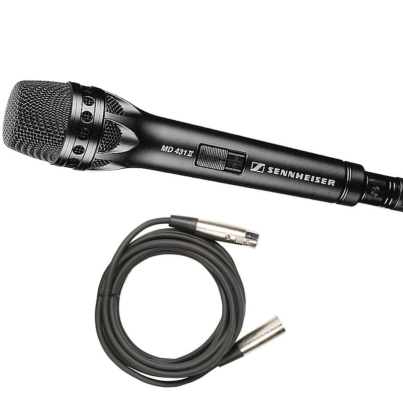 Sennheiser MD431 II Super Cardioid Dynamic Microphone MD 431 and FREE Mic Cable image 1