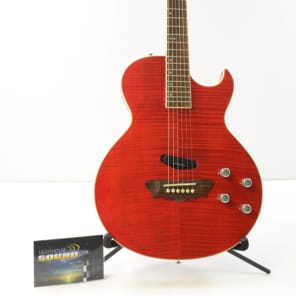 Washburn Sammy Hagar Red Rocker RR-100 Trans Red Acoustic/Electric w/OHSC image 3