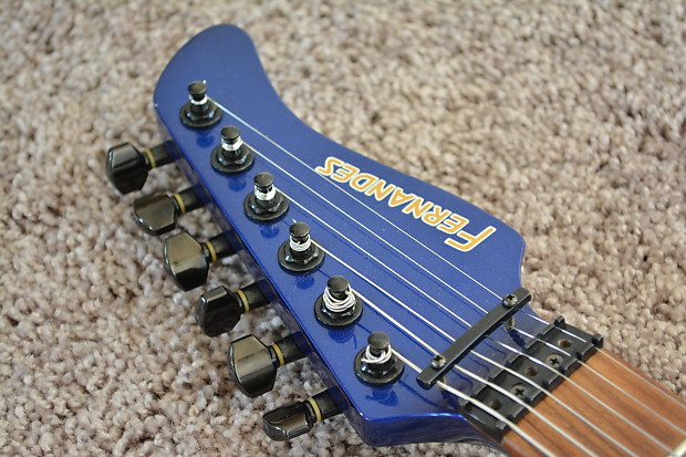 Fernandes FR-55 90s Cobalt Blue Revolver Electric Guitar | Reverb