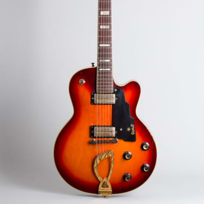 Guild  M-75 BluesBird Thinline Hollow Body Electric Guitar (1968), ser. #DD-184, period hard shell case. image 1