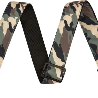 Fender Camo Guitar Strap in a Woodland Camp Pattern 2 Inches Wide #0990638076 image 1