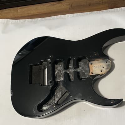 1990's Japan Fujigen Ibanez RG550M Black Strat Guitar Body Floyd Ready image 4