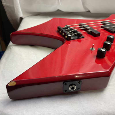 B.C. Rich bc NJ Series Warlock 4-string Bass - slight seam splitting on headstock! image 7