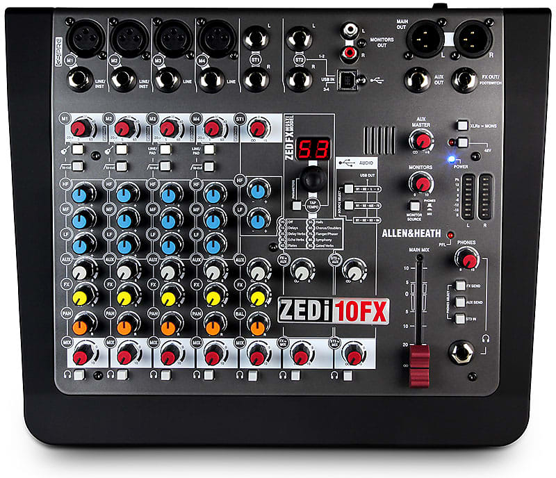 Allen & Heath ZED-i10FX - Hybrid Compact Mixer with USB Interface and FX image 1