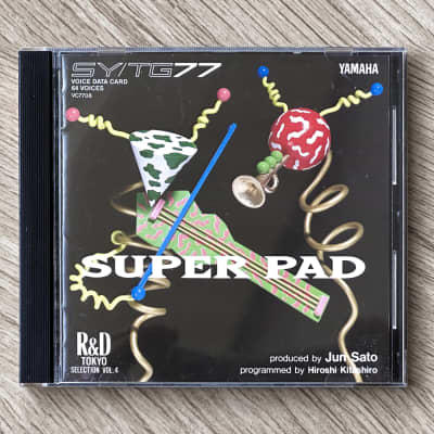 Yamaha SY77 / TG77 Voice ROM Card VC7708 SUPER PAD // Boxed Complete - Ultra Rare