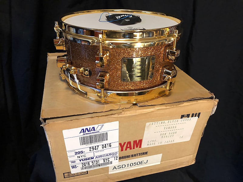 Elvin Jones’ Signed Yamaha “75th Birthday” Snare, Authenticated!