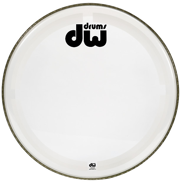 DW DRDHCC24K 24" Coated Clear Bass Drum Head image 1
