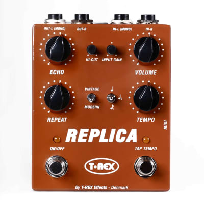 T-Rex Replica Stereo Delay Guitar Effects Pedal with Tap Tempo image 1