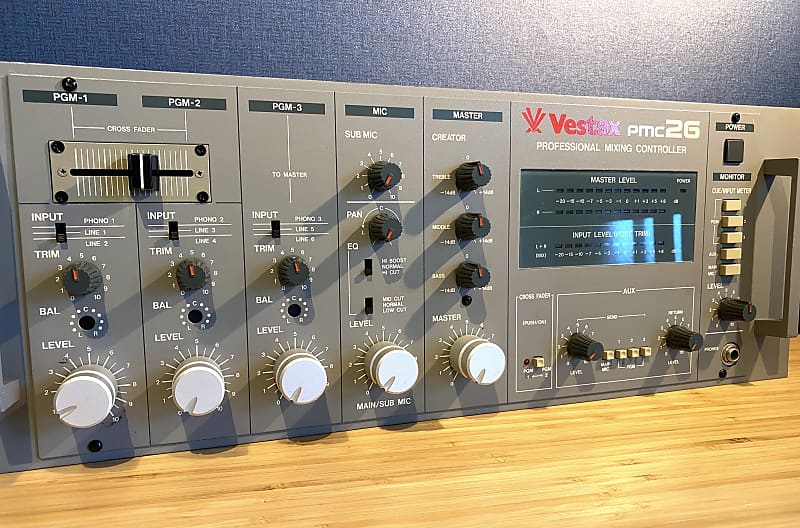 Vestax PMC26 Vintage Rotary Pro Mixer (Matt Grey) | Reverb