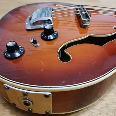Rare 1964 Hoyer German Bass Vintage @ Hofner Warwick Violin Framus Klira 500/1 Fender Gibson Eko  Meazzi Crucianelli Eko Vox image 4