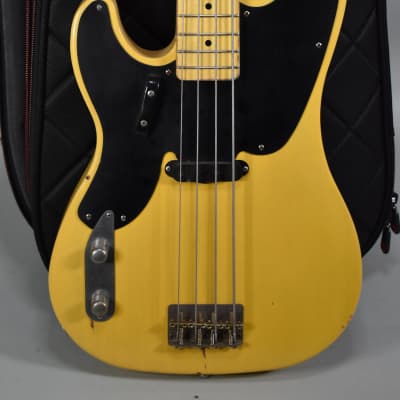 Nash PB-55 Relic Blonde Finish Left-Handed Electric Bass Guitar w/Bag image 2