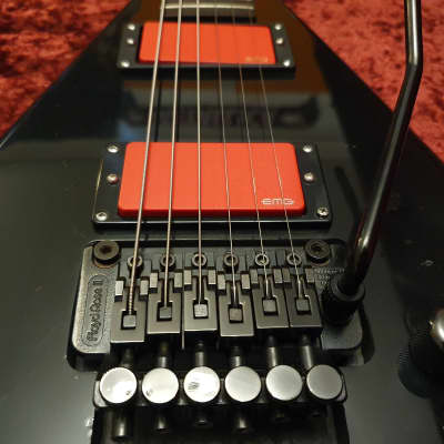 RARE Esp Custom Shop 80's Randy Rhoads Custom Flying V Alexi Laiho EMG Jackson Reverse Headstock image 5