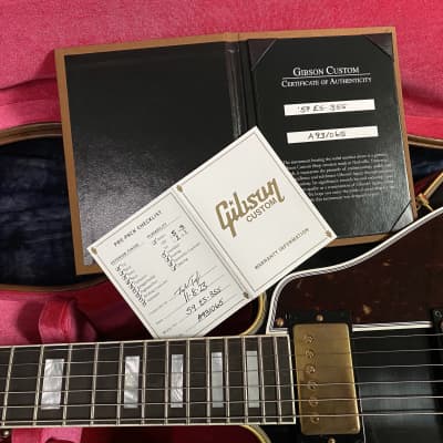 BRAND NEW ! 2023 Gibson Custom Shop '59 ES-355 Reissue Stopbar - Ebony - VOS - 8.2 lbs - Authorized Dealer - In-Stock! G02083 image 12