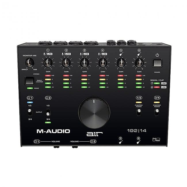M-Audio AIR 192|14 USB Audio Interface 8-In/4-Out 24/192 Input/Output image 1