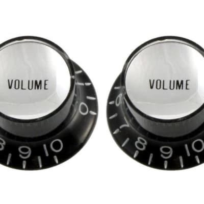 Allparts PK-0184-023 Set of 2 Volume Reflector Knobs for sale