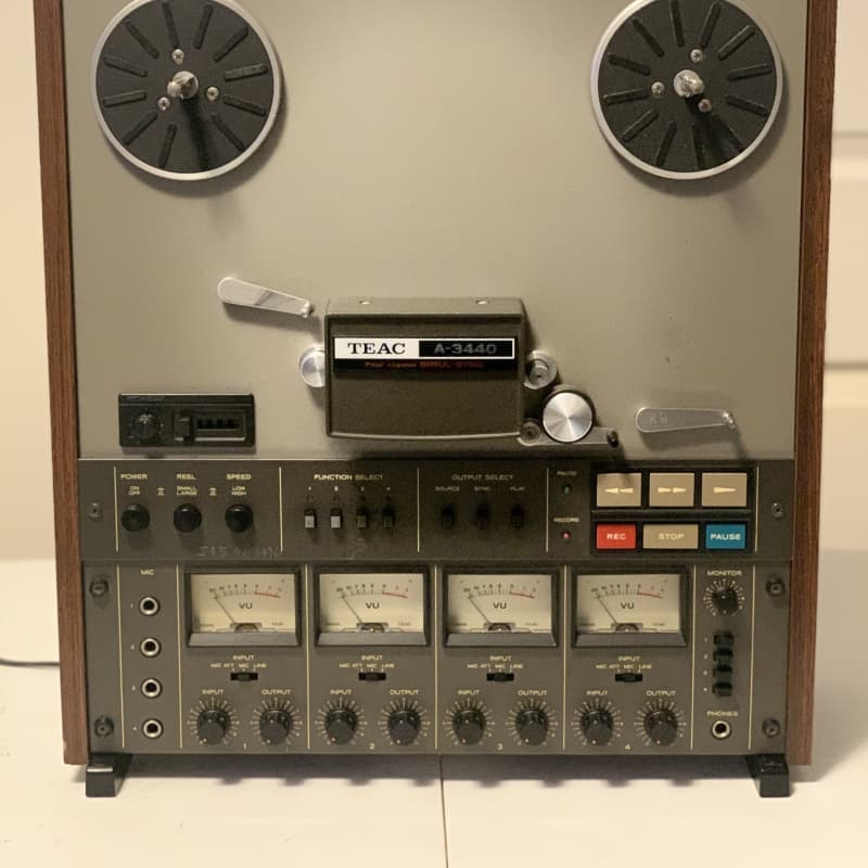 PLEASE READ!! TEAC A-3440 1/4 10.5 inch 4-Track 4-Channel Semi Pro Reel to Reel  Tape Deck Recorder