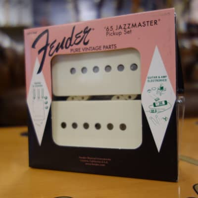 Fender Pure Vintage '65 Jazzmaster Pickup Set, Vintage White (2) image 1