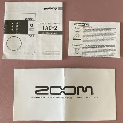 Zoom TAC-2 Thunderbolt Audio Interface 2010s - Silver image 9