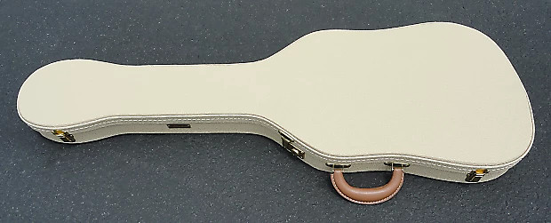 Fender TELECASTER THERMOMETER CASE Blond Tolex W Antique Gold Poodle Interior New Factory 2nd. Reverb