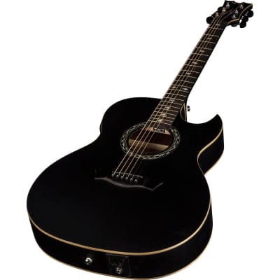 Dean EX BKS Exhibition Acoustic-Electric Guitar Black Satin image 4