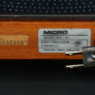 Micro Seiki Solid-5 Belt Drive 2 Speed Audiophile Turntable & Grace PE-16 - 100V image 12