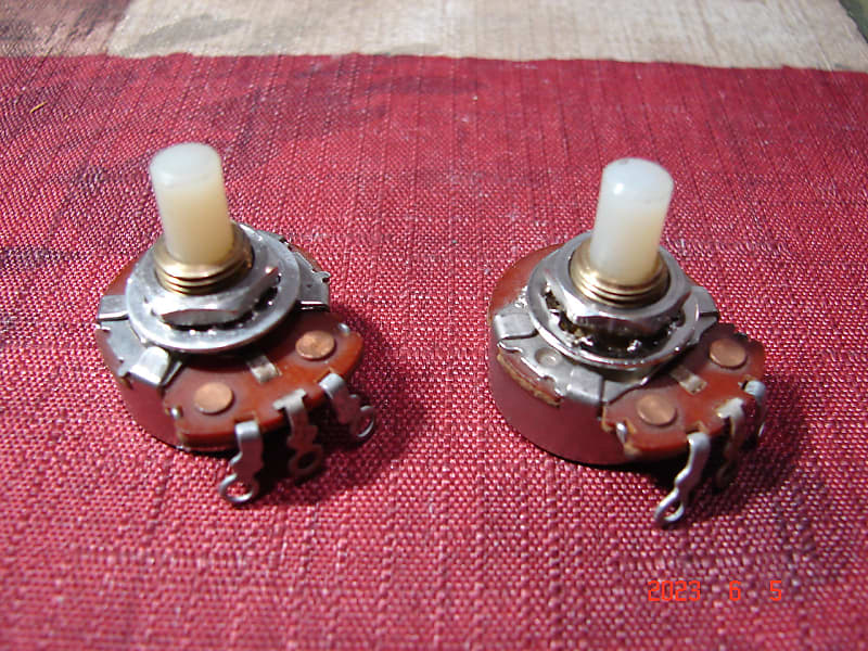 Vintage NOS 1966 Fender CTS 250k AT Potentiometers Pots Reverb